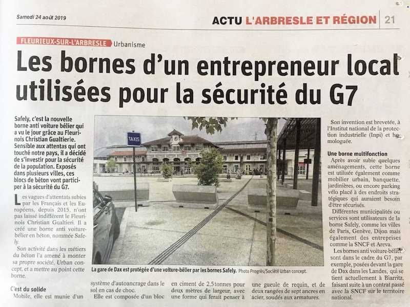 Actualités borne de défense anti véhicule bélier borne béton